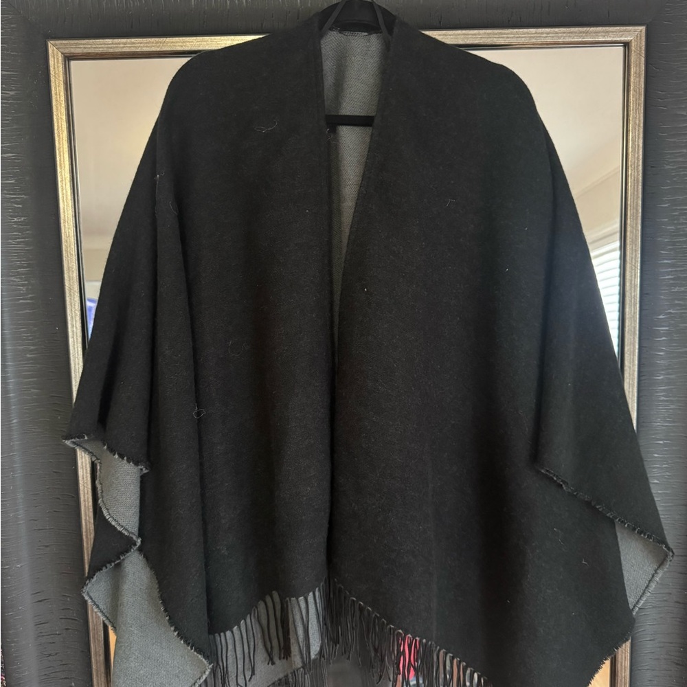 Halogen Black Knit Shawl